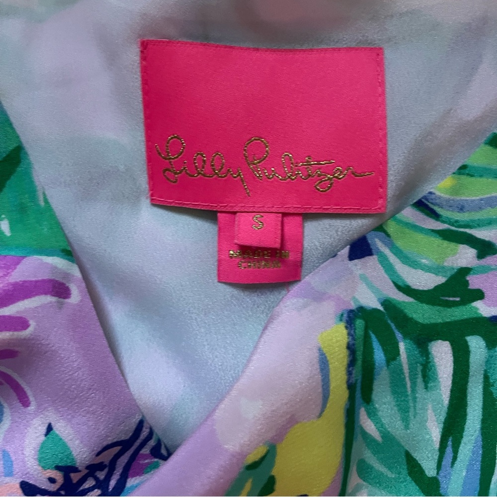 lily pulitzer silk jackie shift dress - Picture 3 of 4